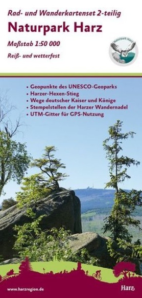 KKV Rad- und Wanderkarte Naturpark Harz, 2 Bl.