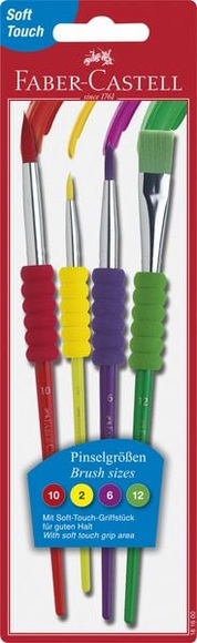 Pinsel 4er Set mit Softgriffstück