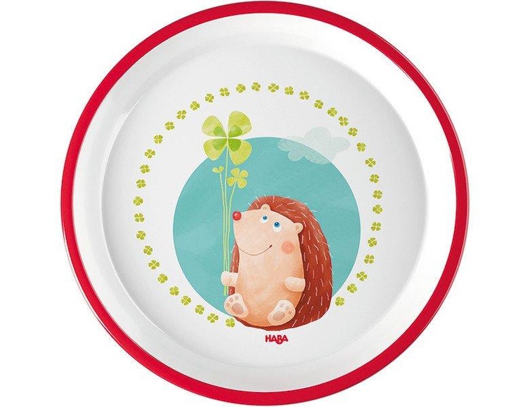 HABA 305143 - Teller Glück, Geschirr, Kunststoff, 18 cm Durchmesser