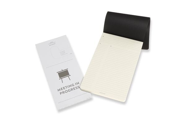 Moleskine Professioneller Block Large/A5, Liniert, Soft Cover, Schwarz