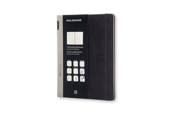 Moleskine Professionelles Notizbuch XL, schwarz