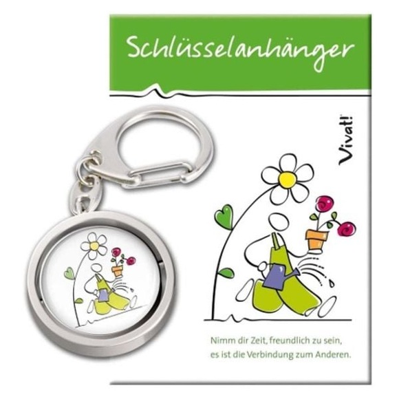 Schlüsselanhänger 'Jede Zeit ist ein Geschenk'