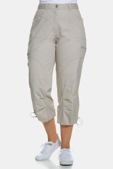 Grosse Grössen 7/8-Hose, Damen, beige, Größe: 62, Baumwolle, Ulla Popken