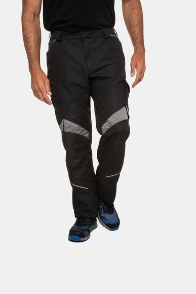 Große Größen Workwear-Cargohose Herren (Größe 70, schwarz-schwarz) | JP1880 Hosen | Polyester/Baumwolle