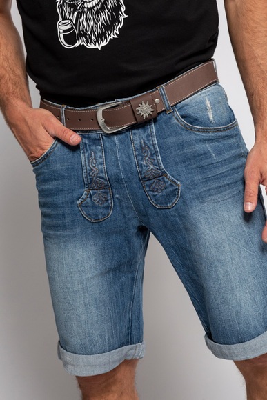 Grosse Grössen Ledergürtel, Herren, braun, Größe: 115, Leder, JP1880