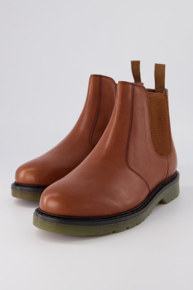 Grosse Grössen Chelsea-Boots, Damen, braun, Größe: 39, Leder/Synthetische Fasern, Ulla Popken