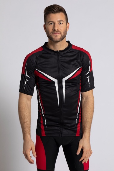 Grosse Grössen Fahrrad Trikotjacke, Herren, schwarz, Größe: 5XL, Polyester, JP1880