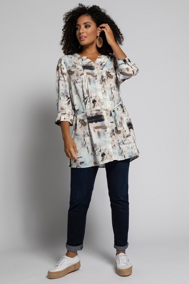 Grosse Grössen Bluse, Damen, rosa, Größe: 50/52, Viskose, Ulla Popken