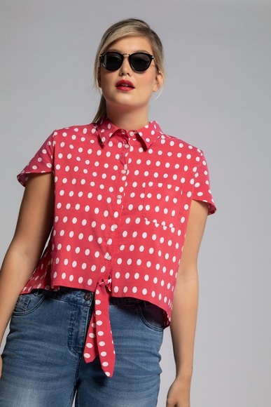 Grosse Grössen Bluse, Damen, rot, Größe: 54/56, Baumwolle/Synthetische Fasern, Ulla Popken
