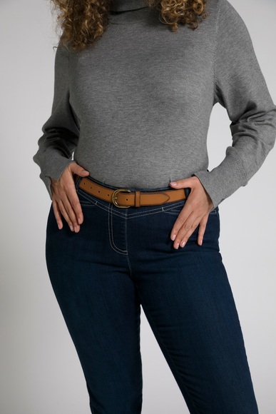 Grosse Grössen Leder-Gürtel, Damen, braun, Größe: 105, Leder, Ulla Popken