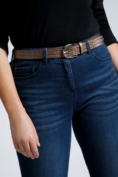 Grosse Grössen Leder-Gürtel, Damen, braun, Größe: 95, Leder, Ulla Popken