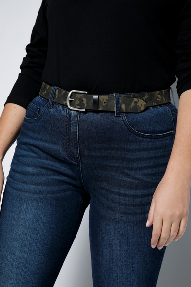 Grosse Grössen Leder-Gürtel, Damen, beige, Größe: 115, Leder, Ulla Popken
