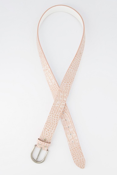Grosse Grössen Leder-Gürtel, Damen, rosa, Größe: 115, Leder, Ulla Popken