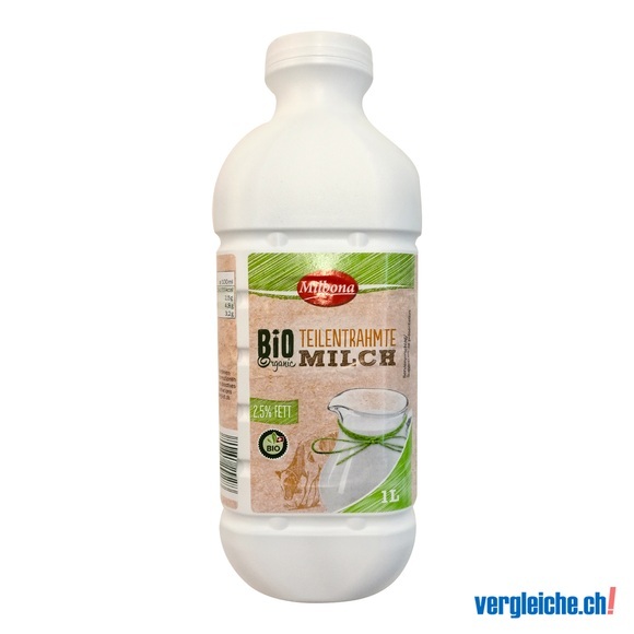 Bio teilentrahmte Milch