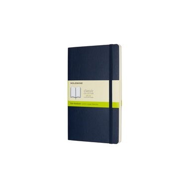 Moleskine Notizbuch Large/A5, Blanko, Soft Cover, Saphir