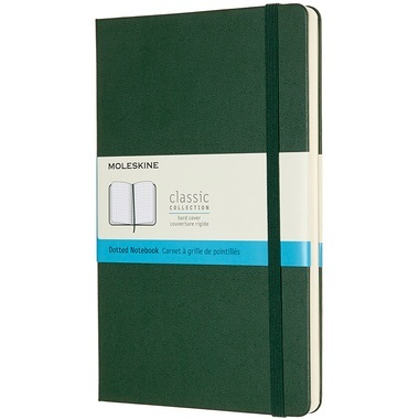 Moleskine Notizbuch, Large, A5, Punktraster, Hard Cover, Myrtengrün
