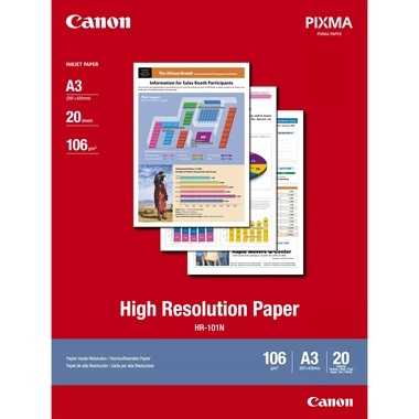 Canon High Resolution Paper HR-101 1033A006 Fotopapier DIN A3 106 g/m² 20 Blatt Matt