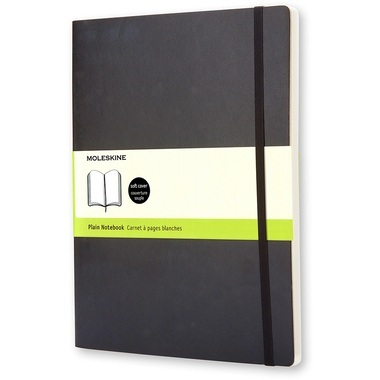 Moleskine soft, Extra Large Size, Plain Notebook