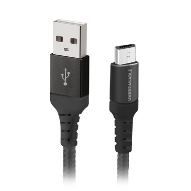 SBS Unbreakable Collection - Micro USB Kabel (Schwarz)