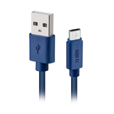 SBS Kollektion Polo - Micro USB Kabel (Blau)