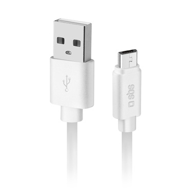 SBS Kollektion Polo - Micro USB Kabel (Weiss)