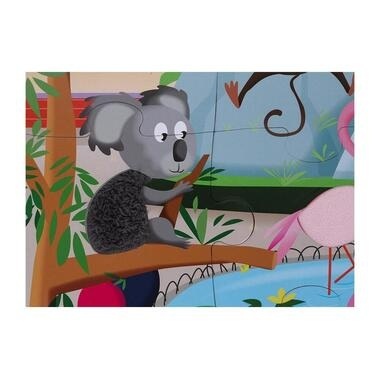 Janod Haptik-Puzzle IM ZOO 20-teilig in bunt