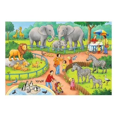 Ravensburger 2 X 24 Teile Ein Tag im Zoo