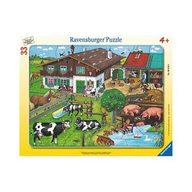 RAVENSBURGER Puzzle 33 Teile Tierfamilien
