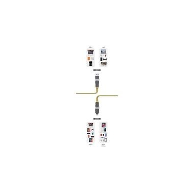 Rolling Square inCharge XL; 6in1; Usb-A/-C; Micro-USB; Lightning 3 m USB-Kabel