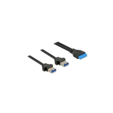 85244 USB Kabel 0,8 m Schwarz