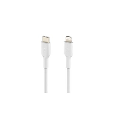 Belkin Lightning/USB-C Kabel  1m PVC, mfi zertifiziert, weiss