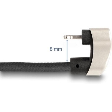 Delock USB 2.0-Kabel 180° gewinkelt USB C - Lightning 1 m