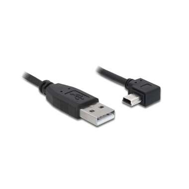 Delock USB 2.0 Anschlusskabel [1x USB 2.0 Stecker A - 1x USB 2.0 Stecker Mini-B] 5 m Schwarz