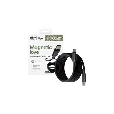 emPower by PanzerGlass USB 2.0-Kabel Magnetisch 240 W USB-C - USB-C 1.5 m