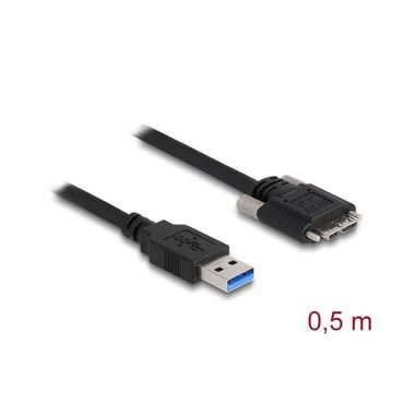 DeLOCK 87798 USB Kabel 0,5 m USB 3.2 Gen 1 (3.1 Gen 1) USB A Micro-USB B Schwarz