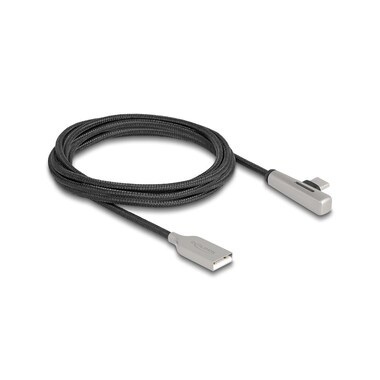 Delock USB 2.0-Kabel Schnelladefunktion 60 W USB A - USB C 2 m
