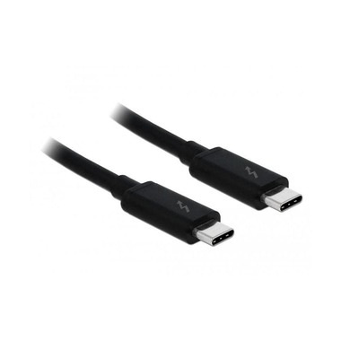 Delock USB Anschlusskabel [1x USB-C™ Stecker - 1x USB-C™ Stecker] 1.5 m Schwarz