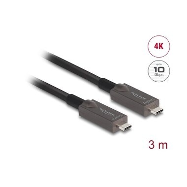 Delock Optisches Kabel 4K 10Gbps USB Type-C - USB Type-C, 3 m