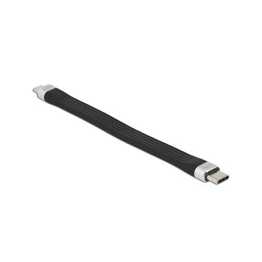DeLOCK 86793 USB Kabel 0,135 m USB 2.0 USB C Schwarz, Silber