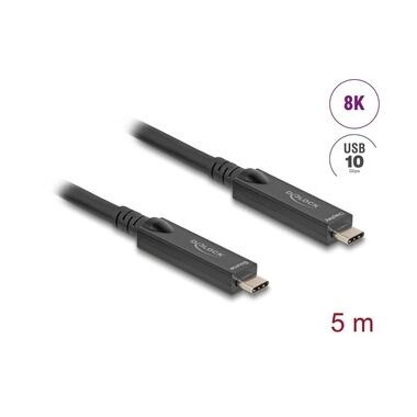Delock AOC USB Kabel 8K USB Type-C - USB Type-C, 5 m