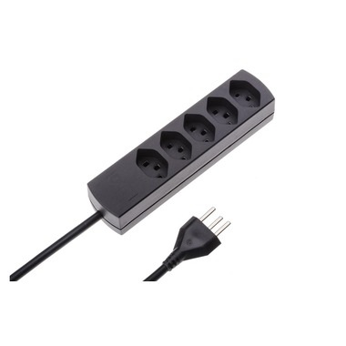 MH Safety-Line 124507 Steckdosenleiste ohne Schalter 5fach Schwarz