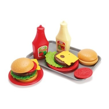 Dantoy Burger Set auf Tablett
