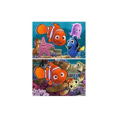 RAVENSBURGER Puzzle 2x12 Teile Nemo der kleine Aussreiser