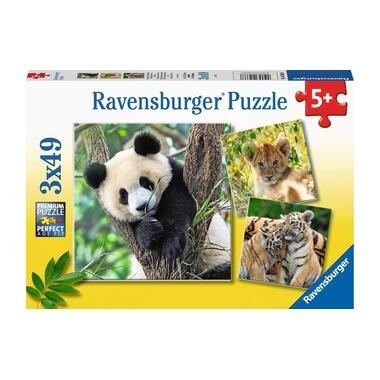Kinderpuzzle Panda, Tiger und Löwe
