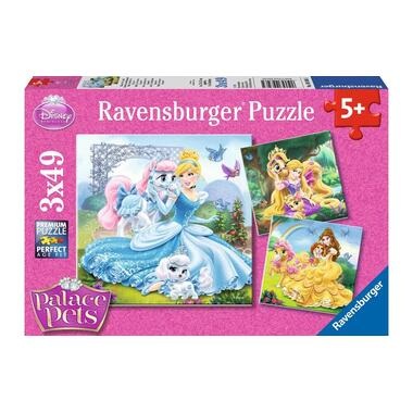 RAVENSBURGER Puzzle 3x49 Teile Belle Cinderella und Rapunzel