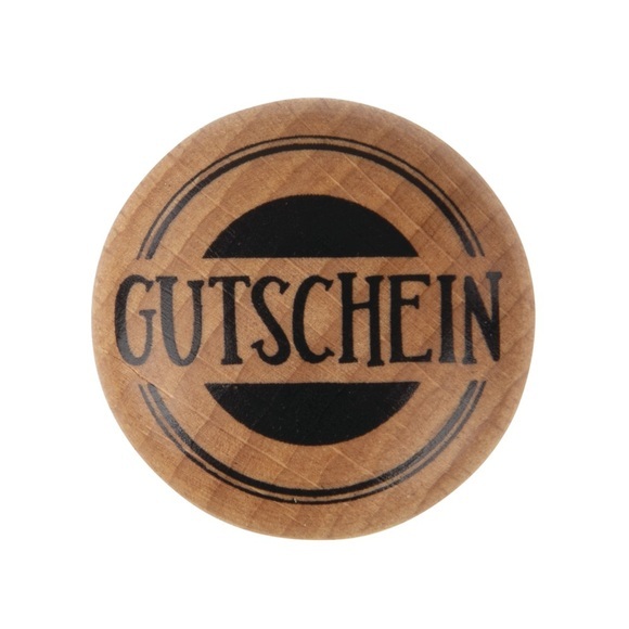 Stempel Gutschein 3cm