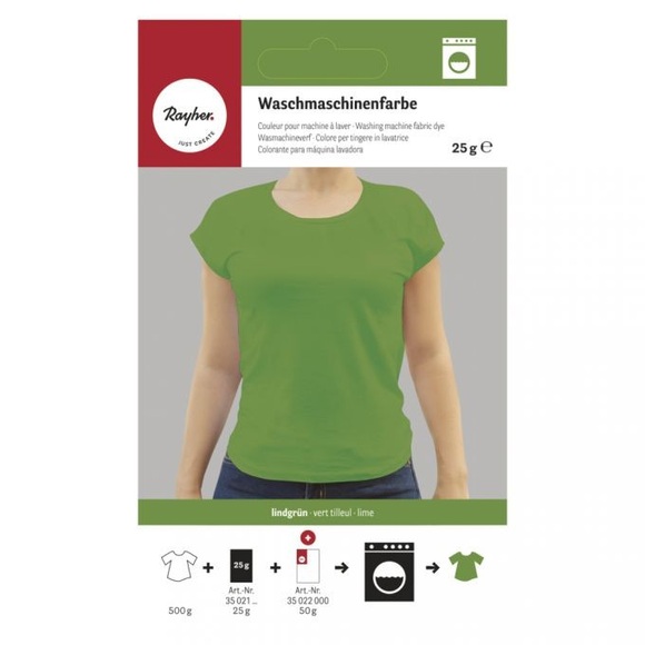 Waschmaschinenfarbe, lindgrün, 25g