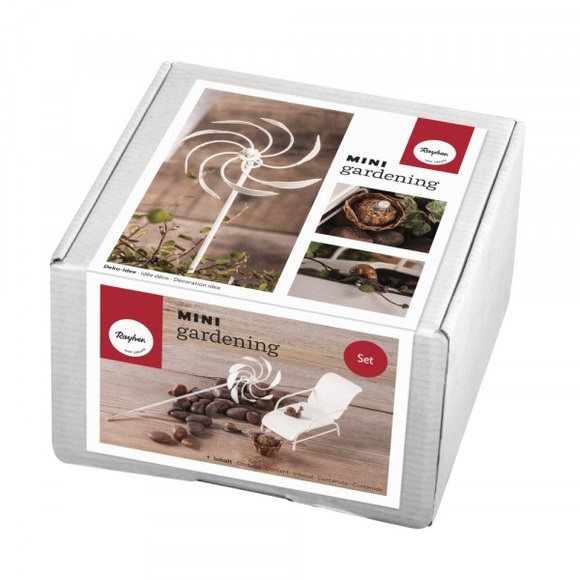 Mini-Gardening Set- Relax, 6-teilig, wei