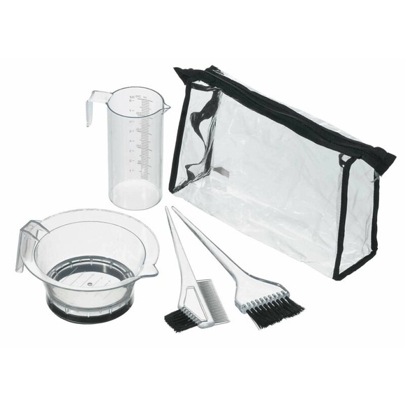 Comair Färbe-Zubehör-Set 5-tlg transparent