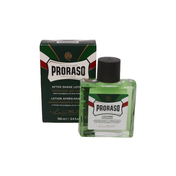 Proraso Grün nach Rasur Lotion mit Eukalyptus Öl 100ml/3,4 Unzen